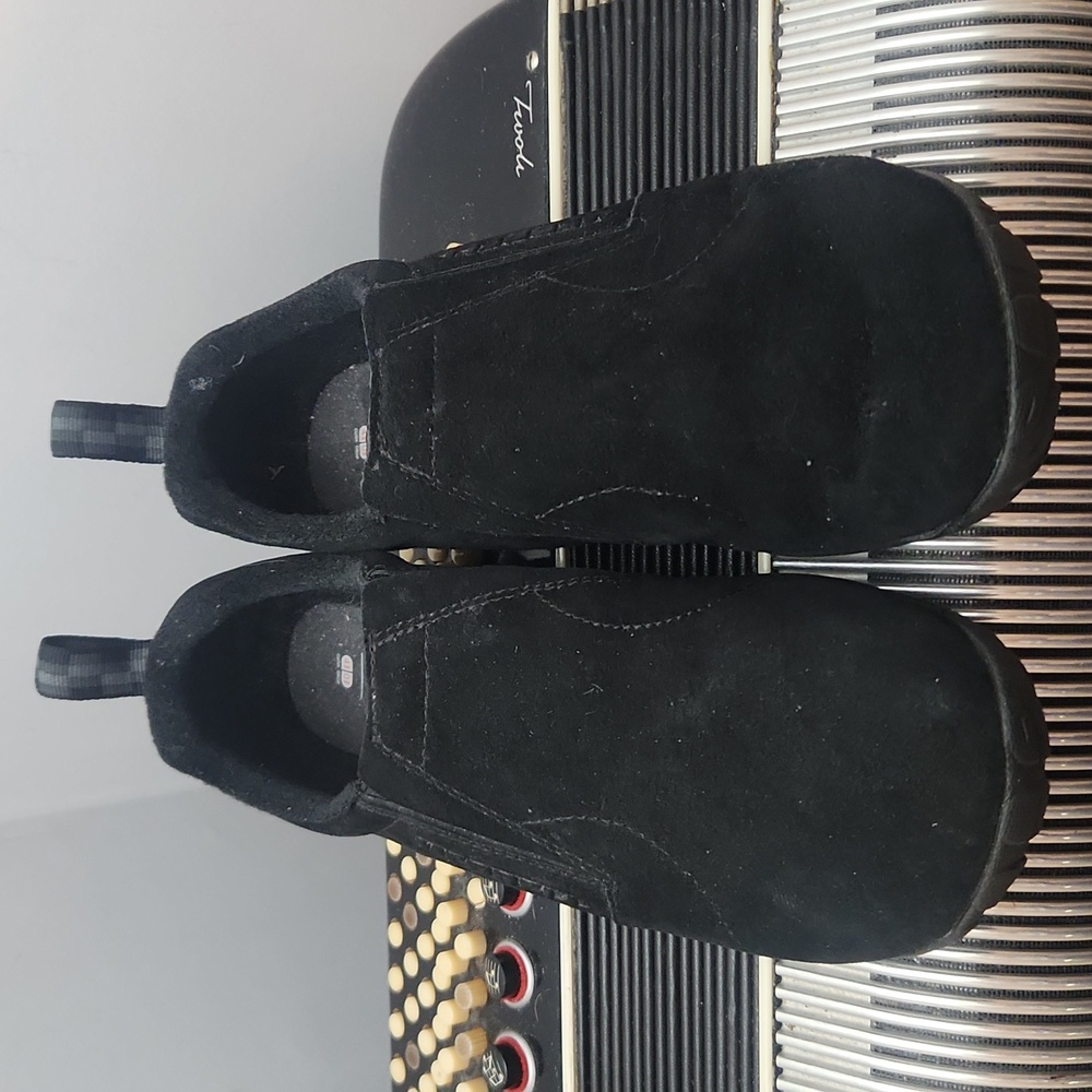 LIKE NEW MERRELL BLACK SUEDE VIBRAM M-CONNECT SLIP ON HIKING SNEAKERS SZ 9